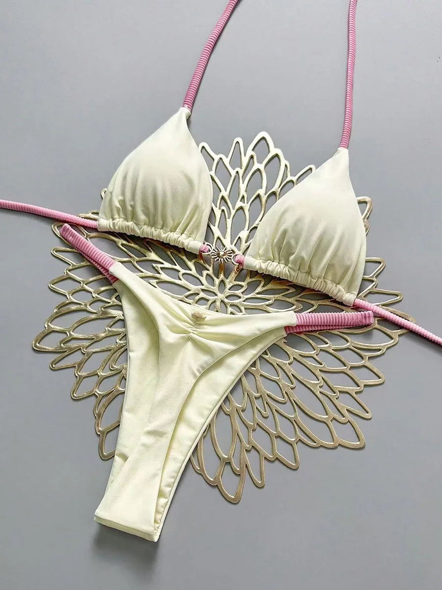2026 Push Up Women Swimsuits Sexy Swimwear Brazilian Bikini Set Thong Biquini