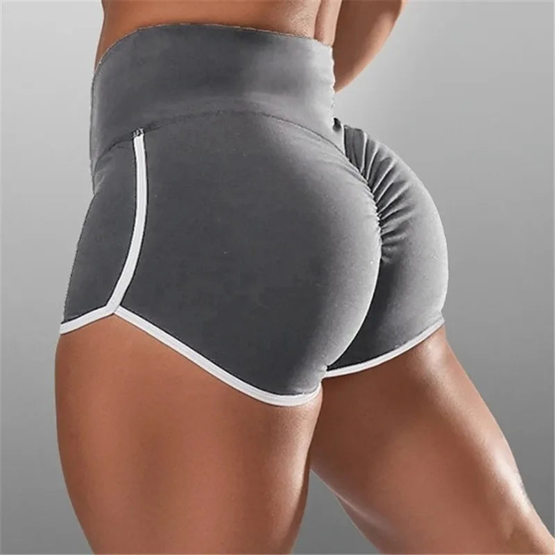 Shorts For Women Summer Elasticated Fold Design Shorts Sexy Ladies Training Gym Shorts Mini Skinny Fitness Short