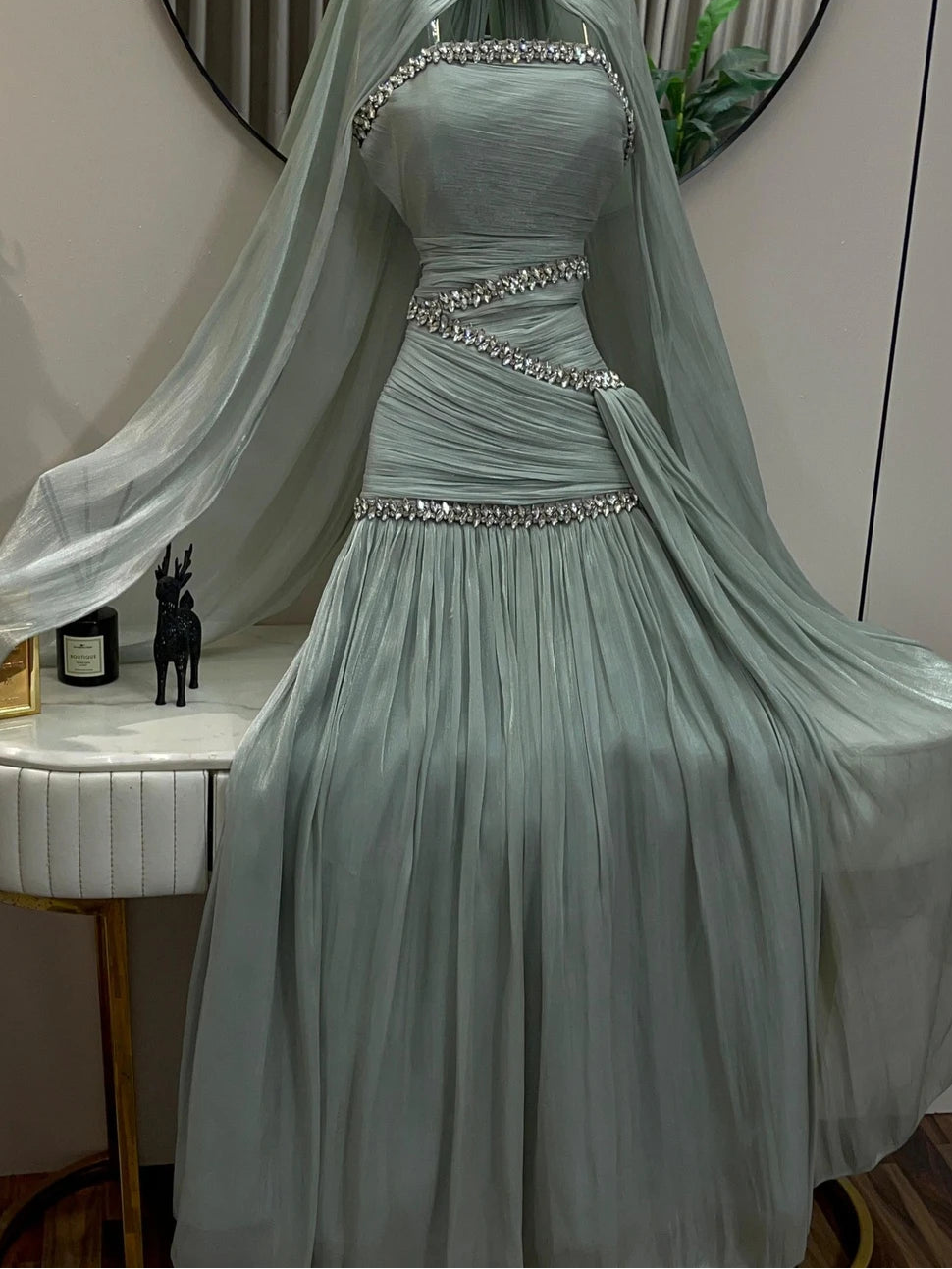 Women's Evening Dresses Woman for Wedding Party Tulle Custom Made Line A Korean Popular Dresses Luxury