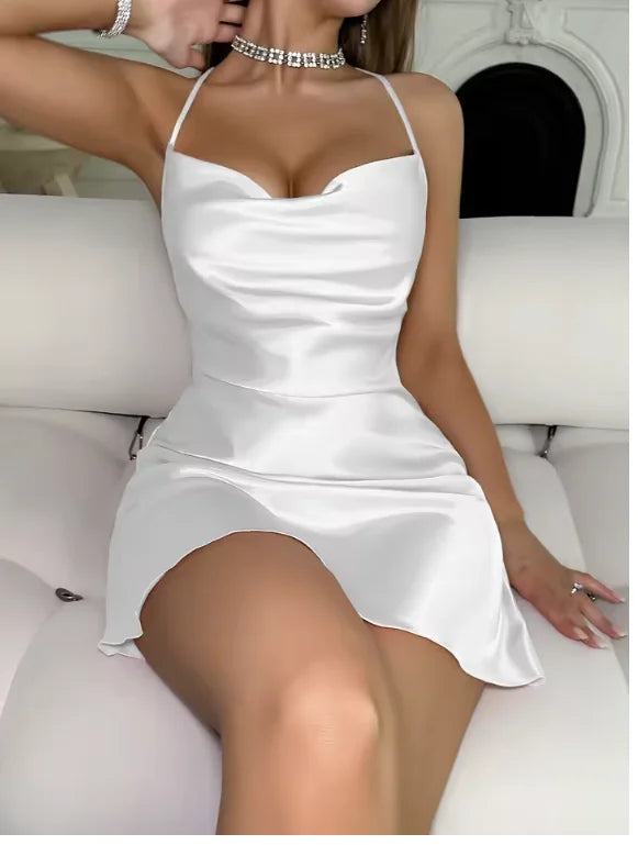 Nightgown Classic Solid Color Strappy Dress Effortlessly Create a Lazy Home Style Elevate Your Home Rituals