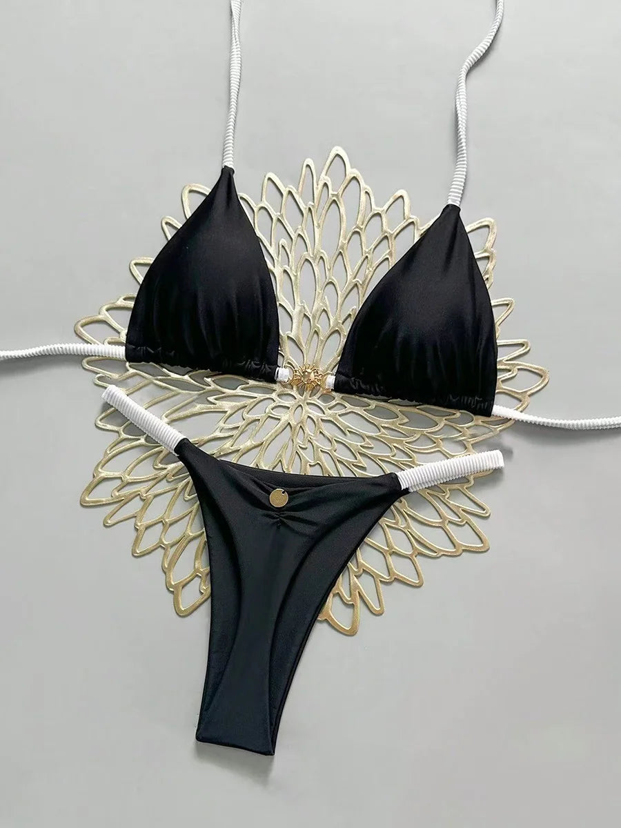 2026 Push Up Women Swimsuits Sexy Swimwear Brazilian Bikini Set Thong Biquini