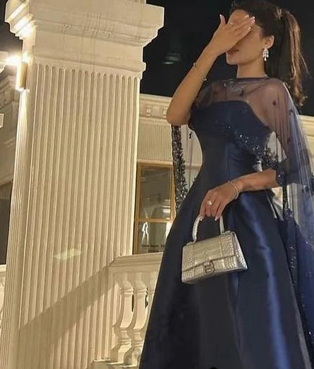 Sequins Luxurious Women's Evening Dresses for Special Occasions Shawl Sleeveless Backless Saudi ArabiaArab Party